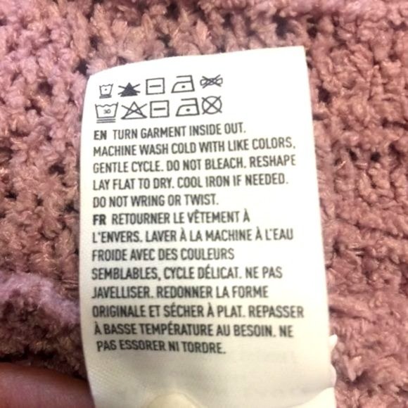 AEO Impossibly Soft Lilac Purple Cable Knit Sweater Large Crew Neck Pullover - Picture 10 of 10